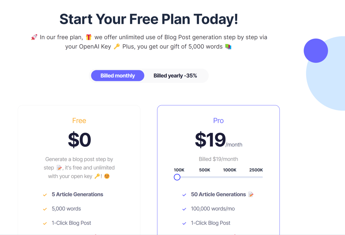 Seowriting.ai Review: Generate Your Content With A Click 2 seowriter.ai pricing