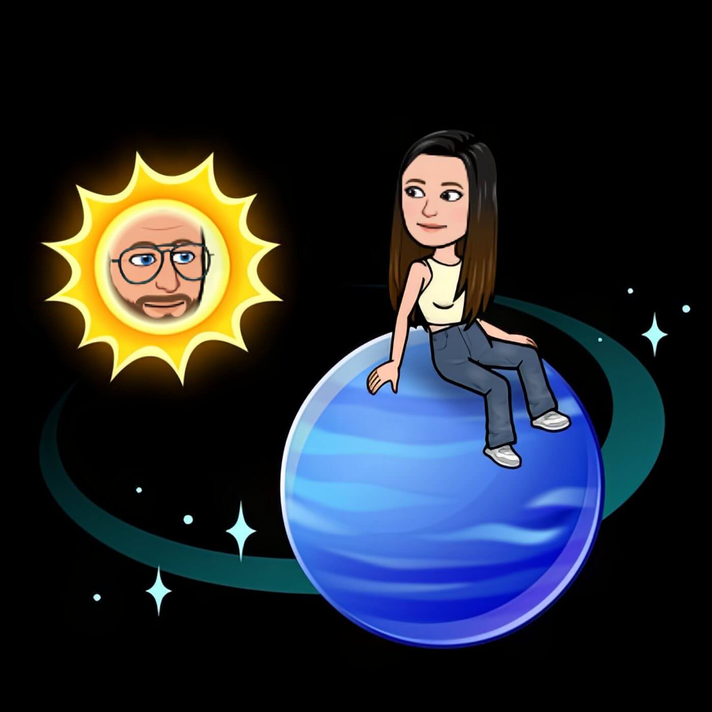 Neptune: Snapchat Friend Solar System